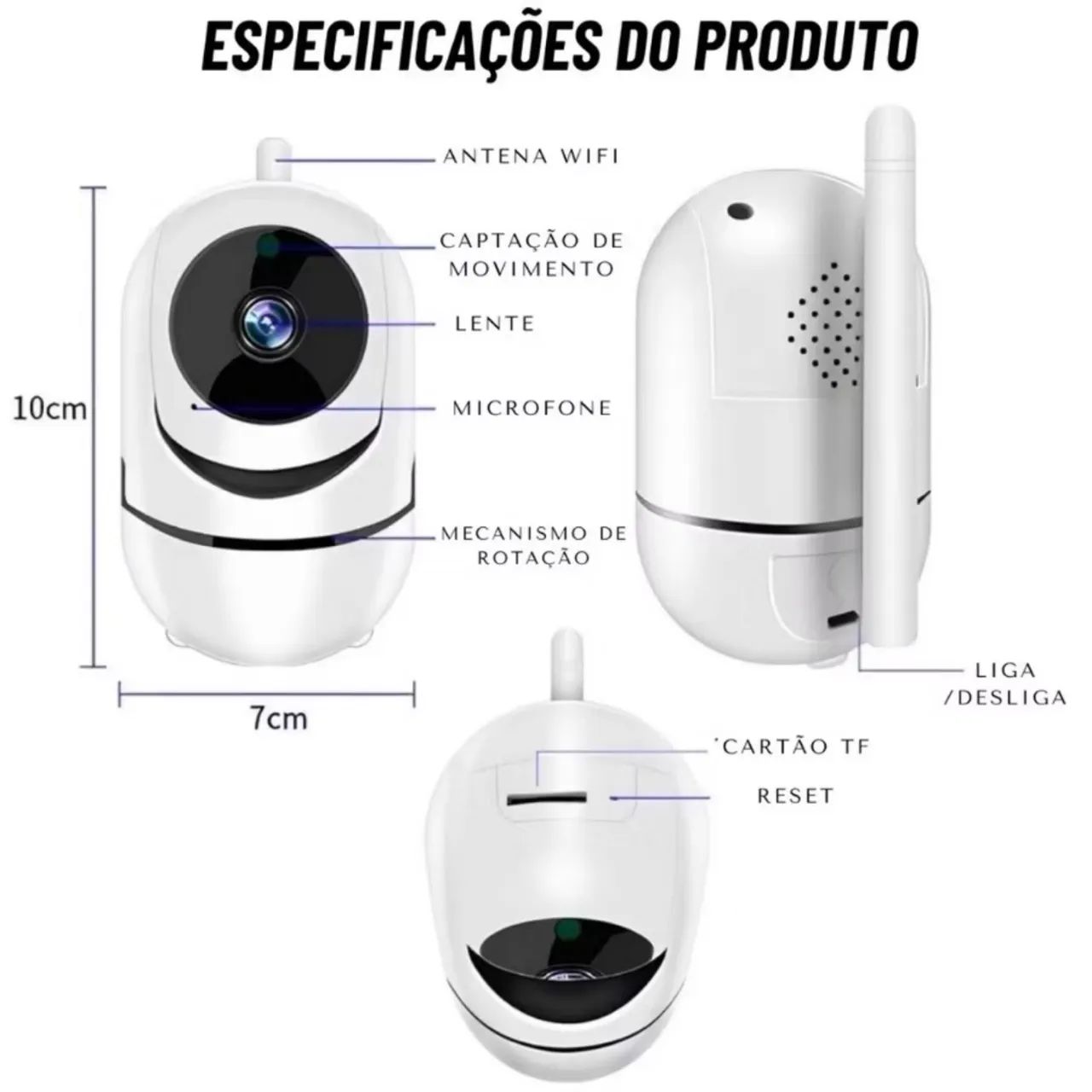 Babá Eletrônica Smart Câmera  - Foto 3