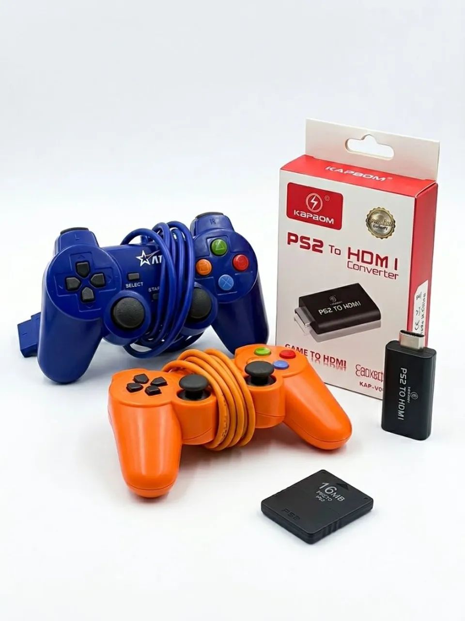 Ps2 Slim Revisado - Matrix + 2 Controles - Foto 2