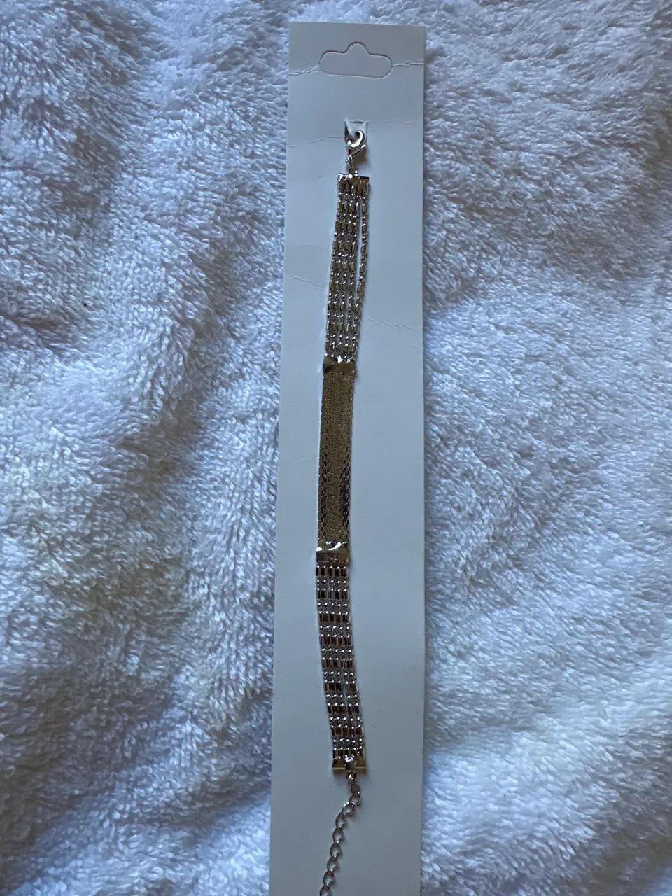 Pulseira prateada fios 