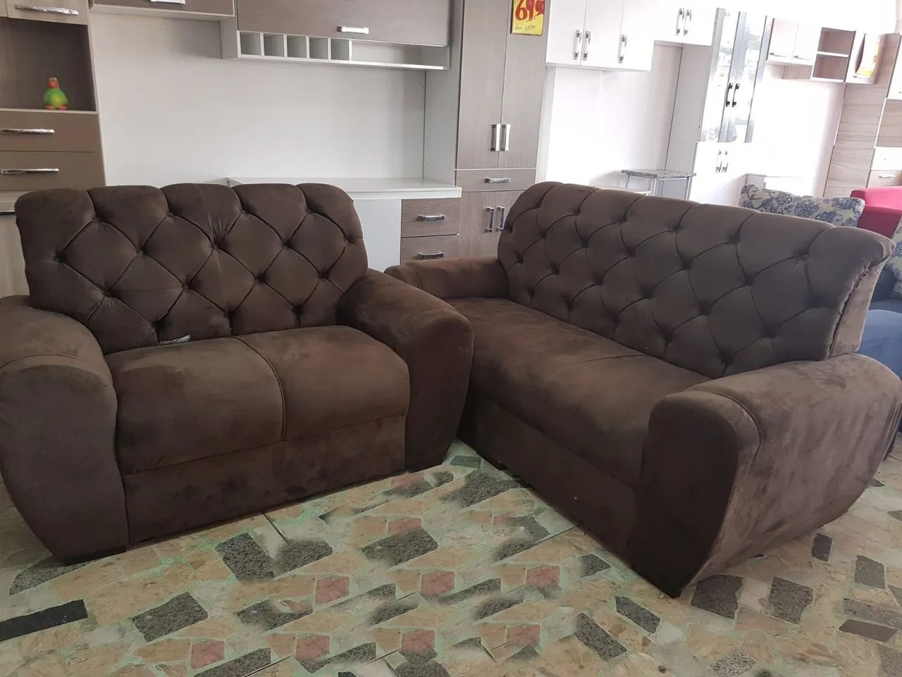 CONJ. DE SOFÁ MALÚ 3/2 LUGARES FRETE GRÁTIS!! - Foto 4