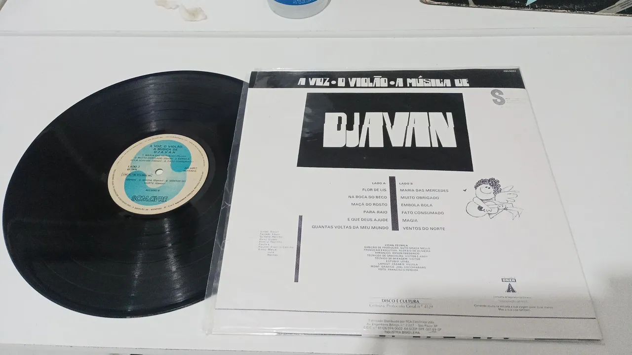 Djavan - Lp vinil Obs: Capa plotada - Foto 2