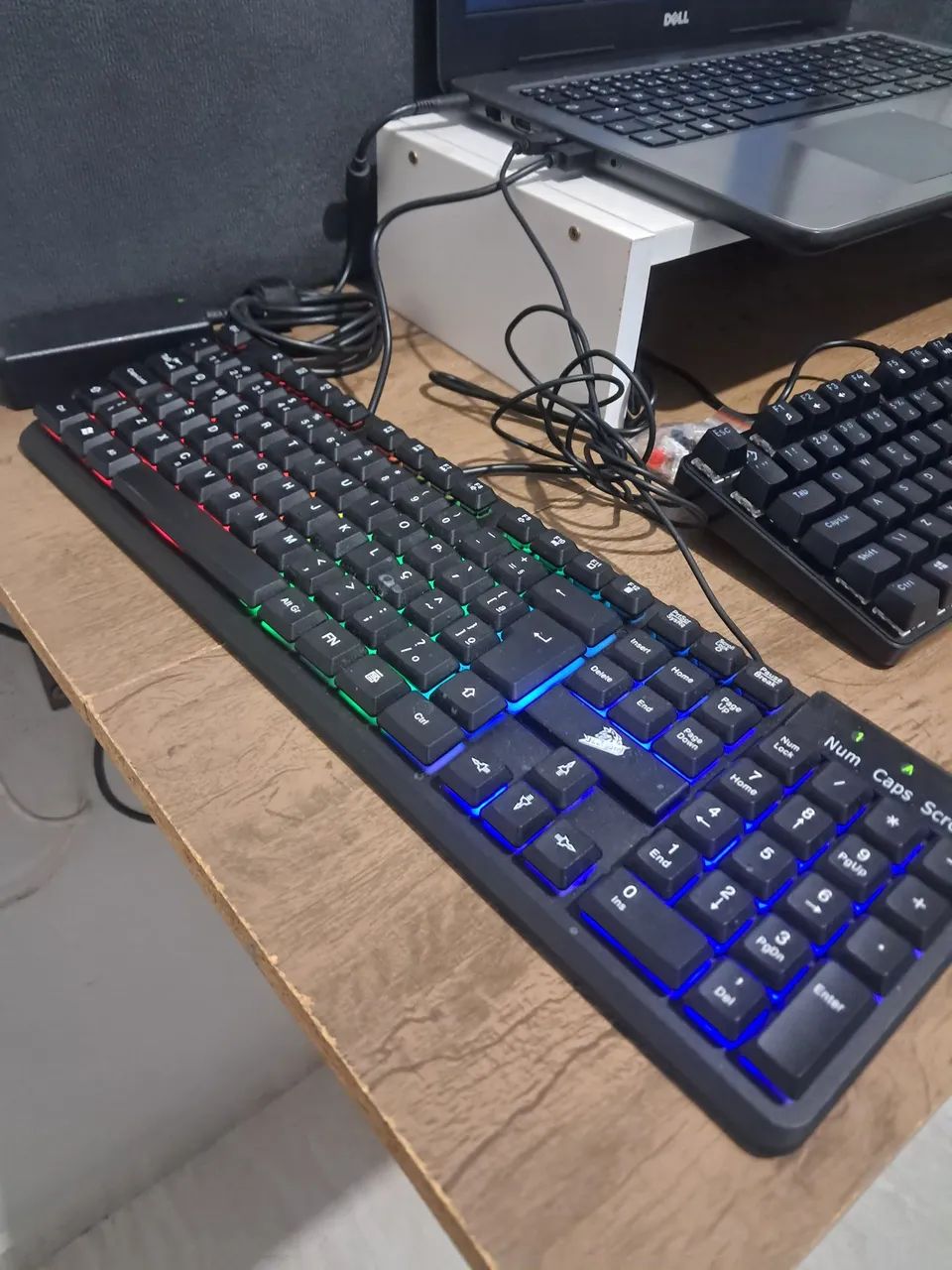 Kit Teclado RGB + Mouse USB | Bom Estado | Funcionando