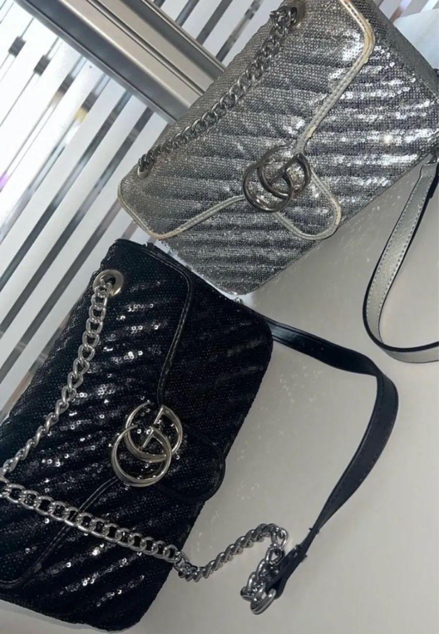Bolsa Gucci Marmont Paetês 