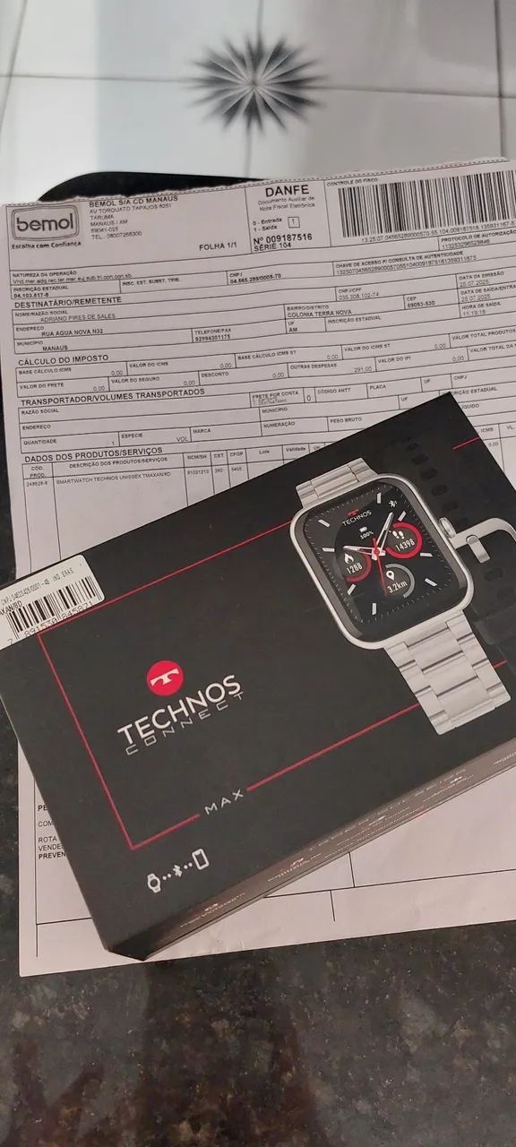 Relógio smartwatch technos