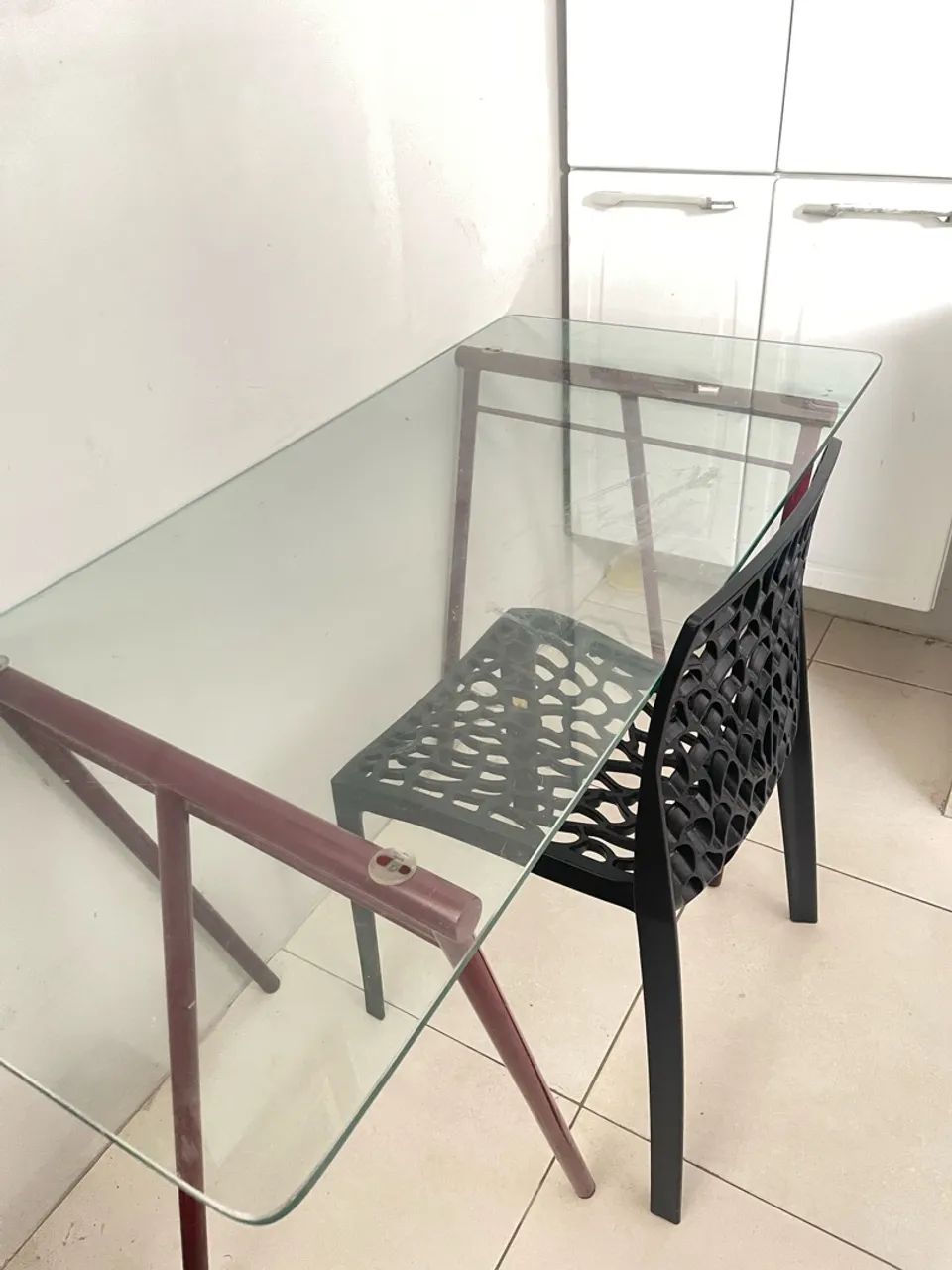 mesa de vidro 