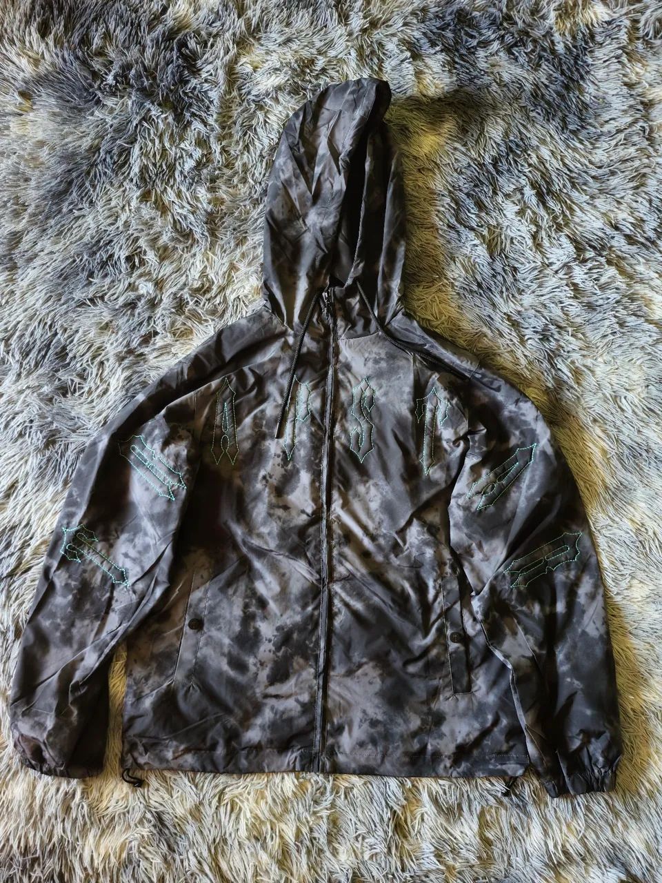 Corta Vento/Windbreaker Trapstar camo Cinza 