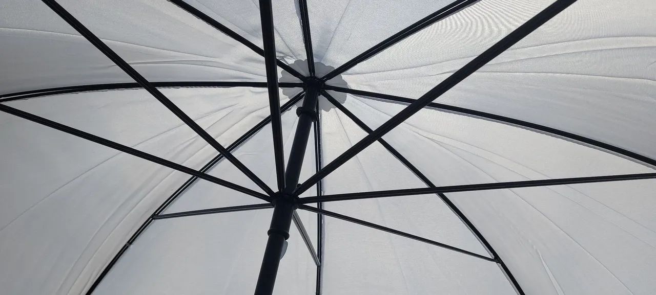 Guarda-chuva branco 1,25 de diâmetro  - Foto 3