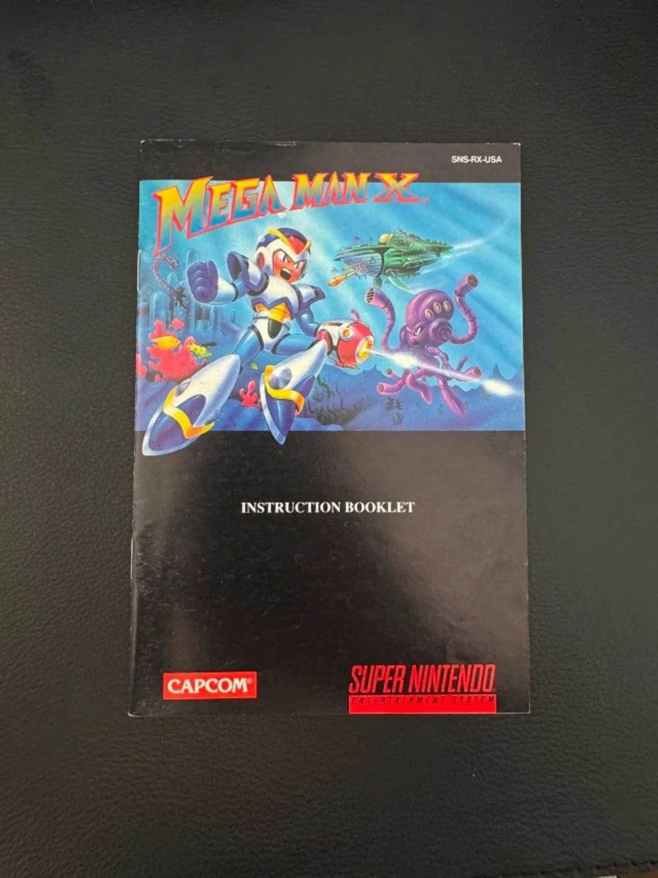 Manual Mega Man X Super Nintendo Original Colorido