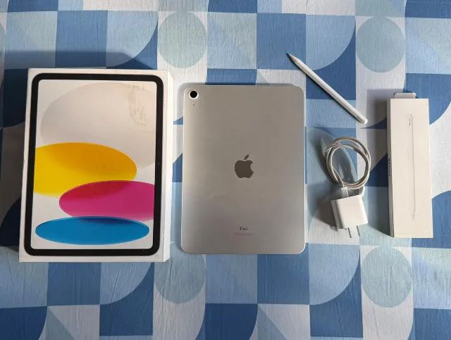 iPAD 10ª GERAÇÃO 64GB + APPLE PENCIL + CAIXA