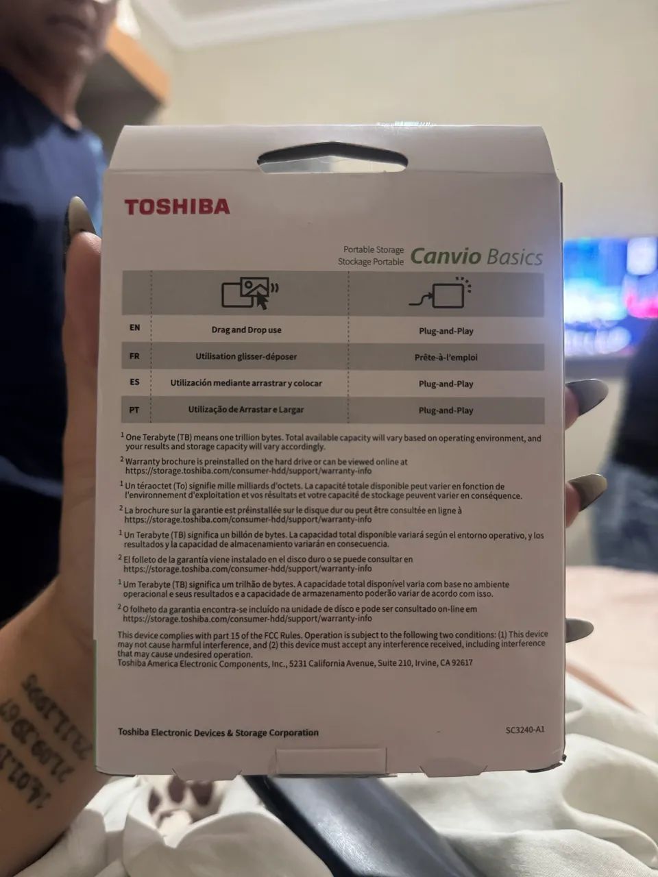 HD Externo Toshiba Canvio Basics 4TB