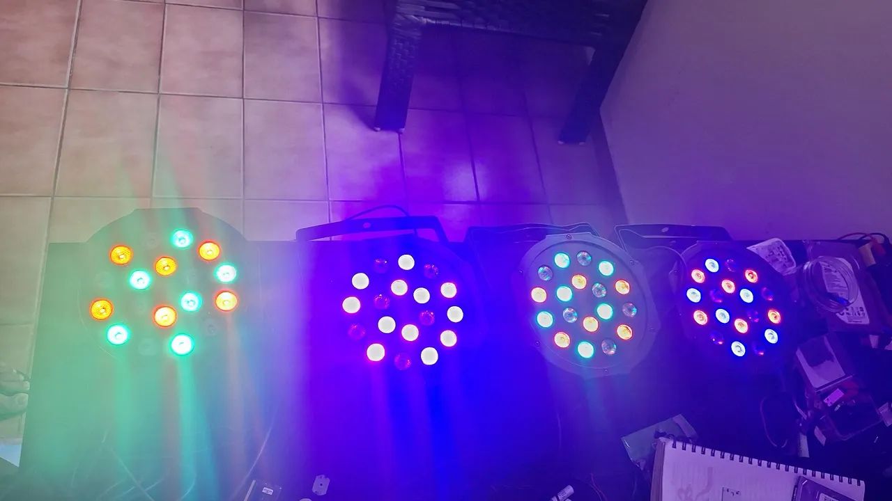 Par led dmx 18w