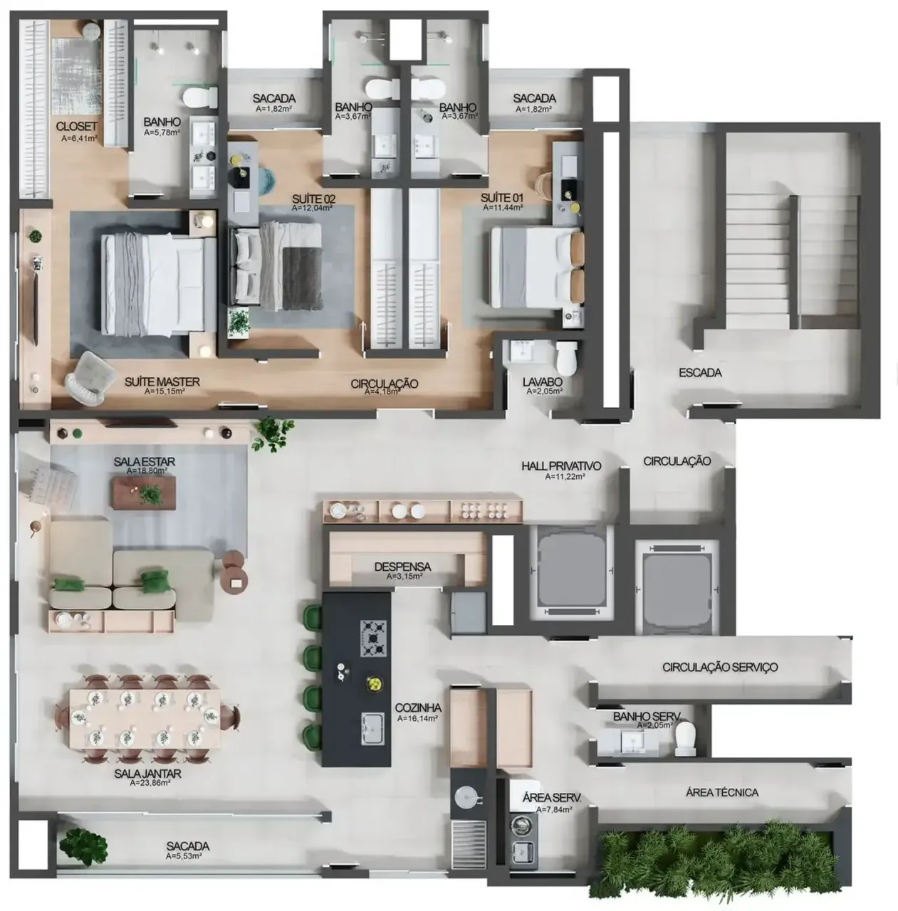 PLANTA 176m²