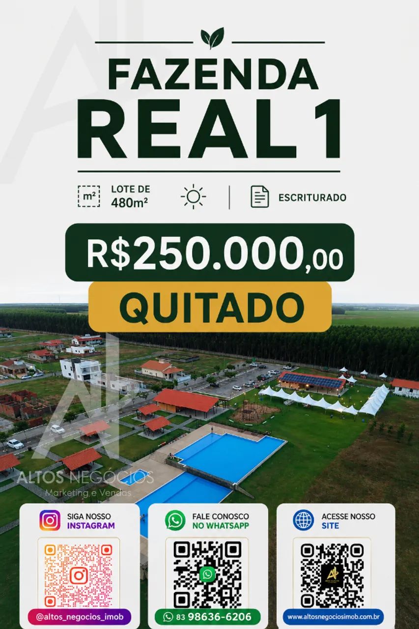 Fazenda Real 1 - Lotes com Potencial de Valorização