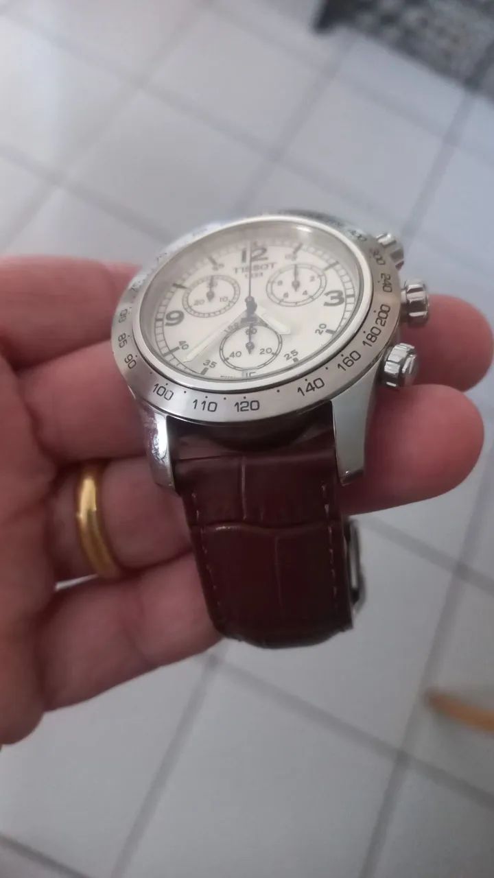 RELÓGIO TISSOT (V8) *MOSTRADOR MARFIM*  
