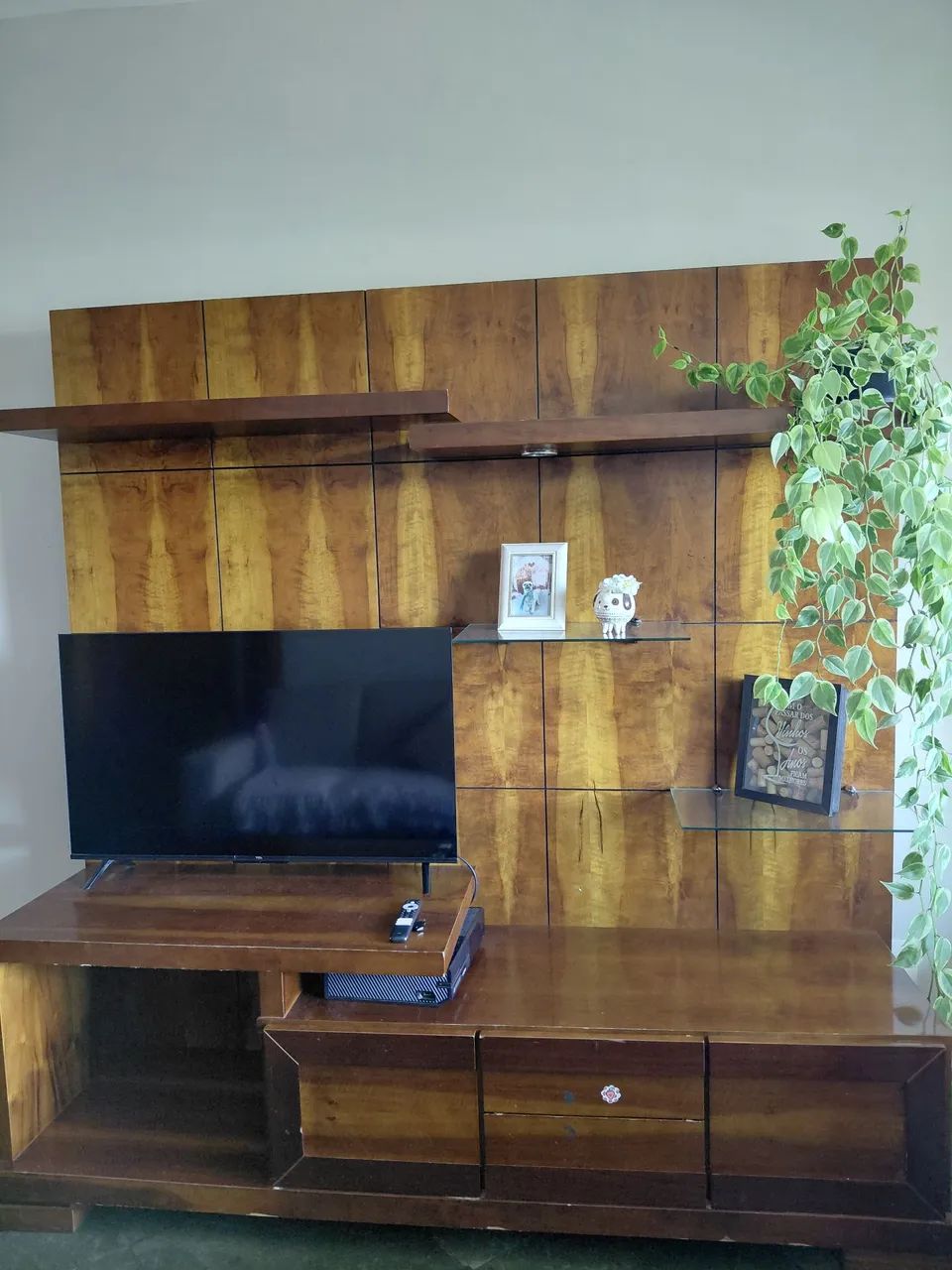 Rack estante embuia madeira maciça 