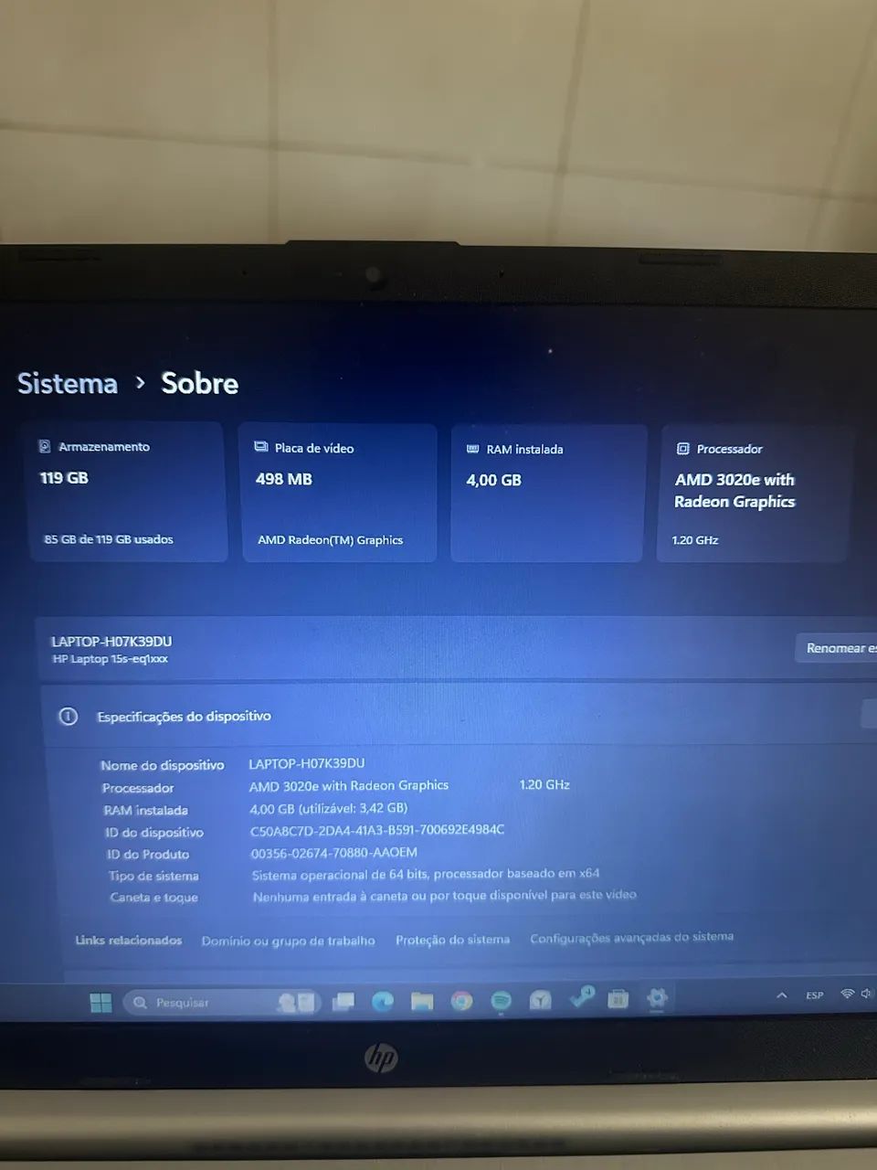 Notebook Hp15 s - Foto 4