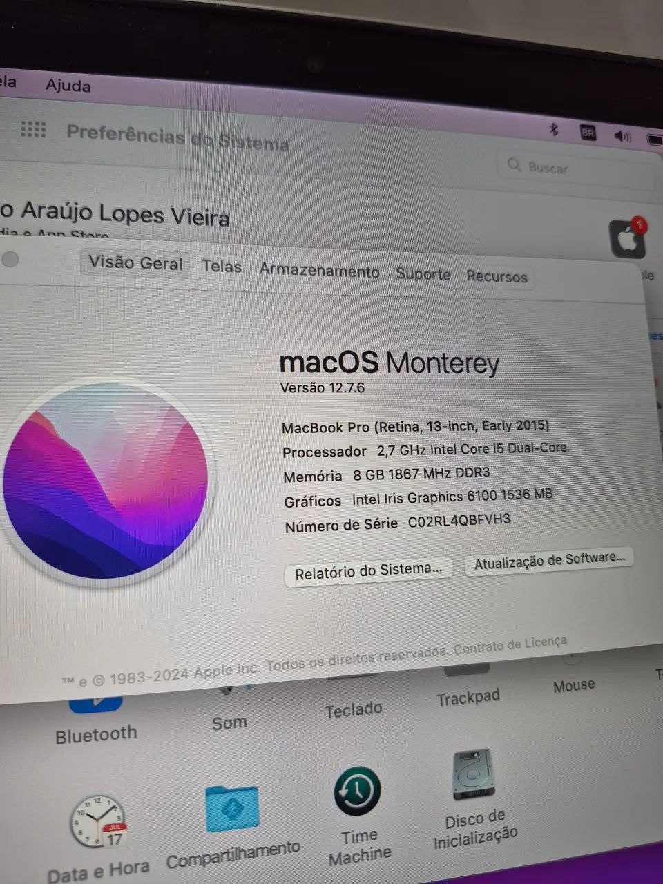 MacBook Pro. Monterey. 2015 - Foto 3