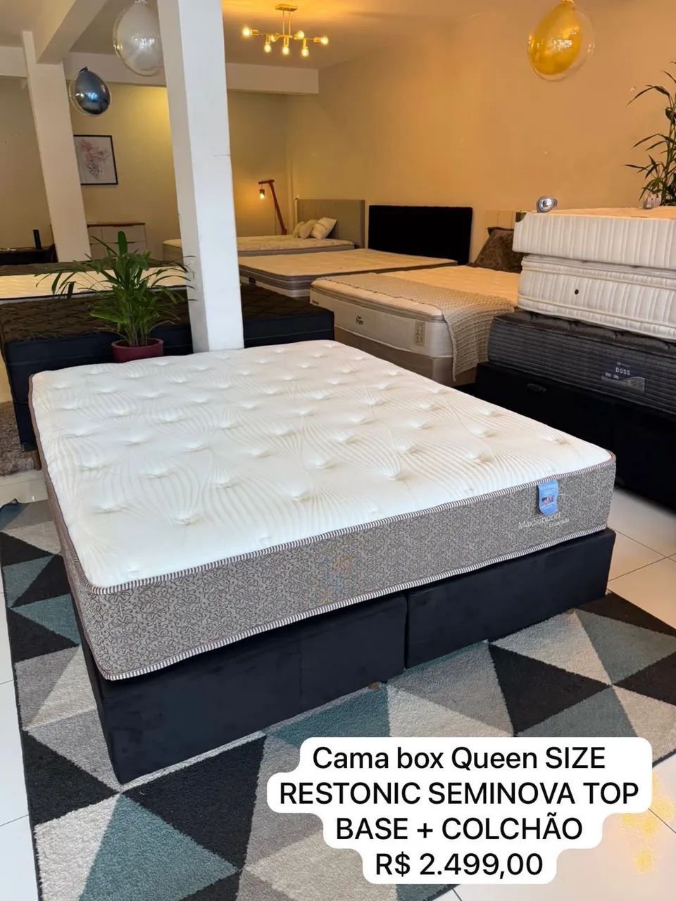 Conjunto Box Queen SIZE SEMINOVA - ENTREGAMOS 