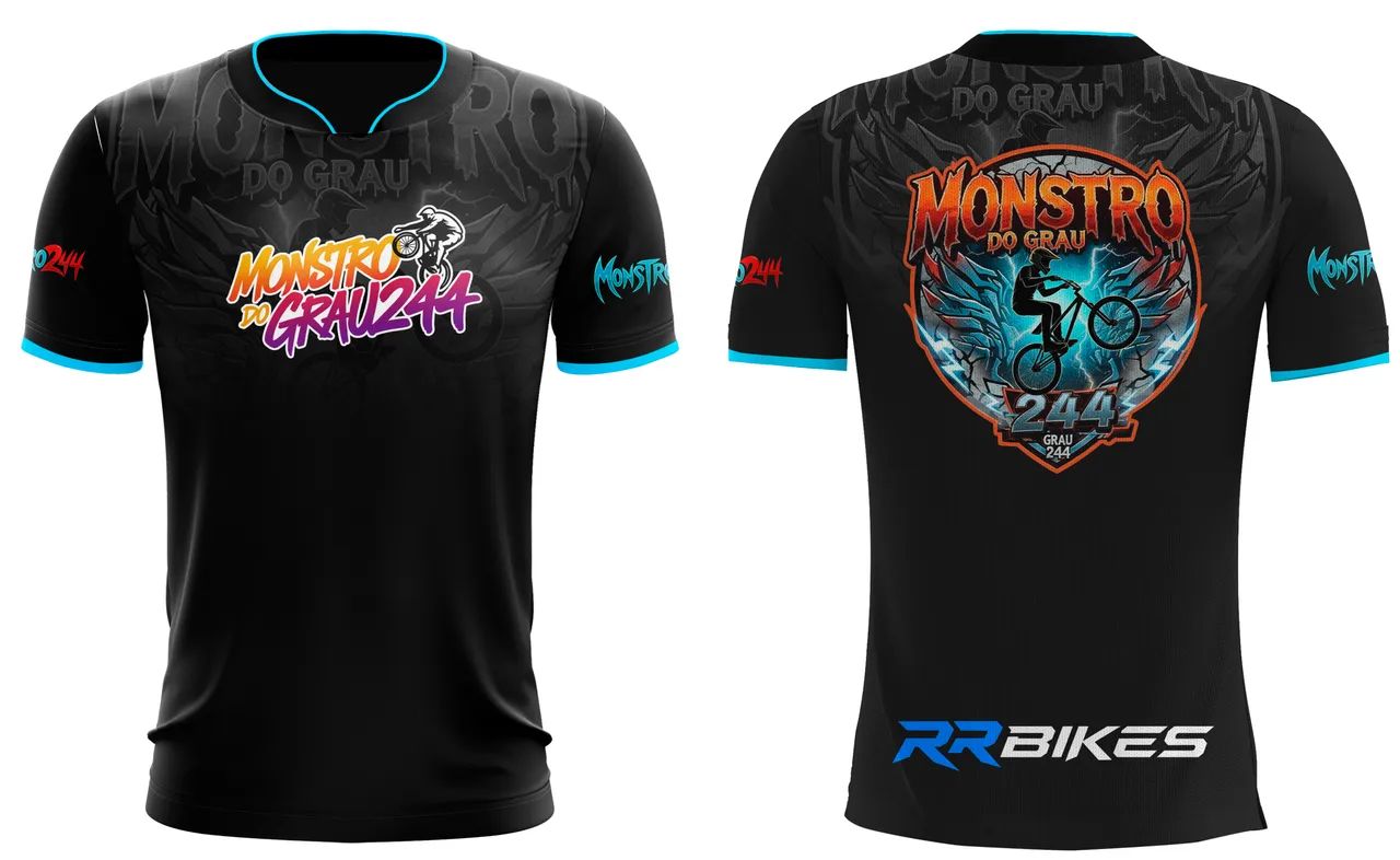 Camisa De Grau Monstro Do Grau 244 Rr Bikes Preta