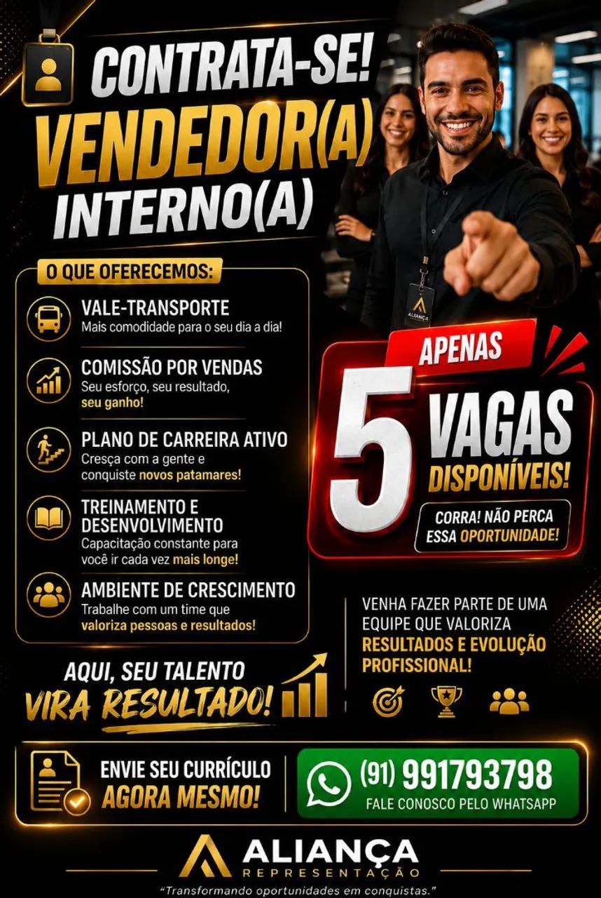 Vaga Para Vendedor interno 