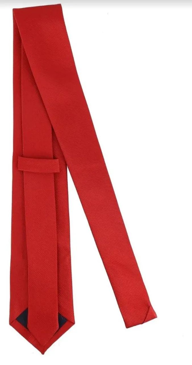 Gravata slim vermelha  - Foto 2