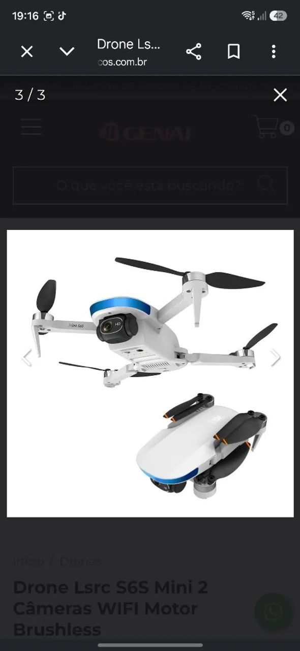 DRONE DA GENAI S2S MINI 4K - Foto 3