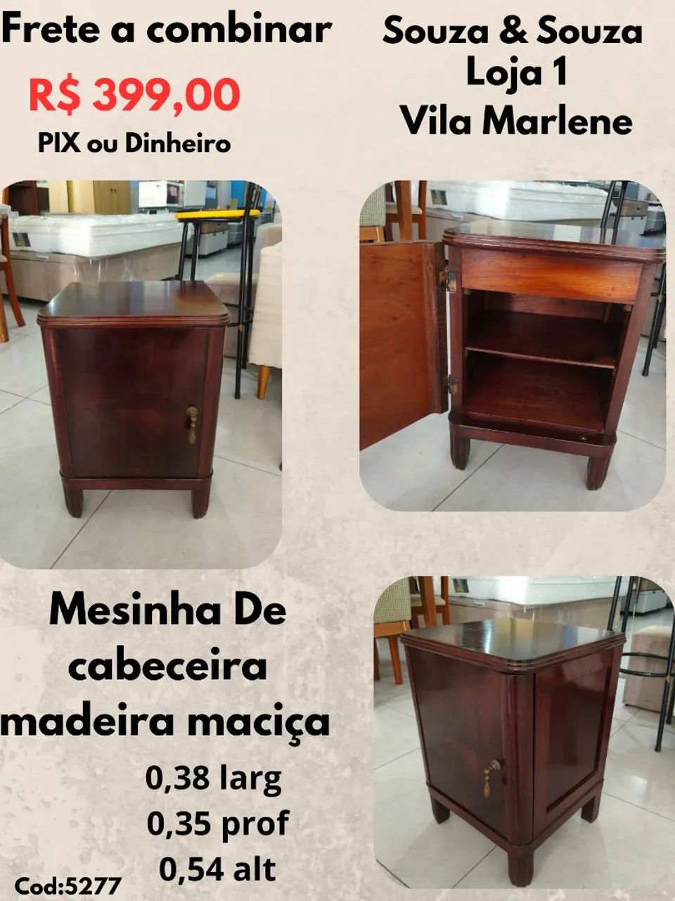 Mesa de cabeceira Vintage 