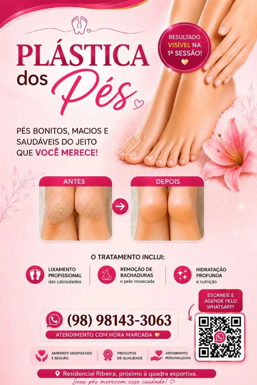 Plástica dos pés/spa