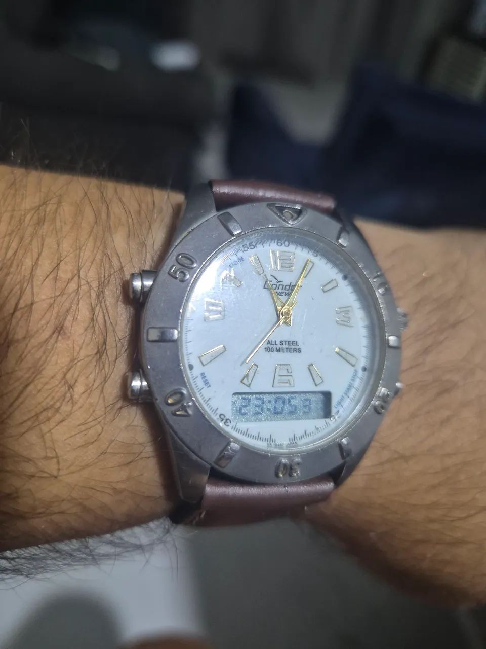 Relógio CONDOR ANADIGI BRANCO  -   ÓTIMO ESTADO - Foto 3
