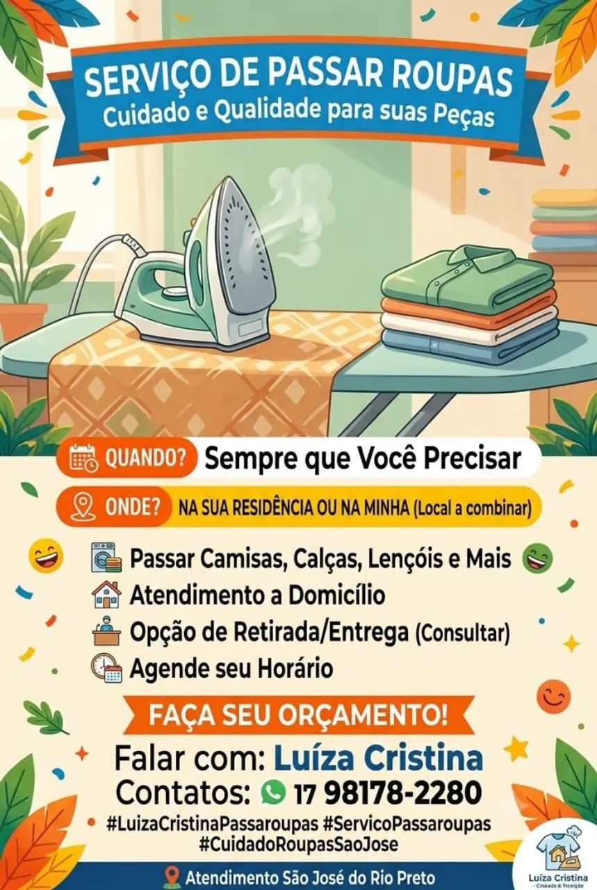 Passo roupas . 