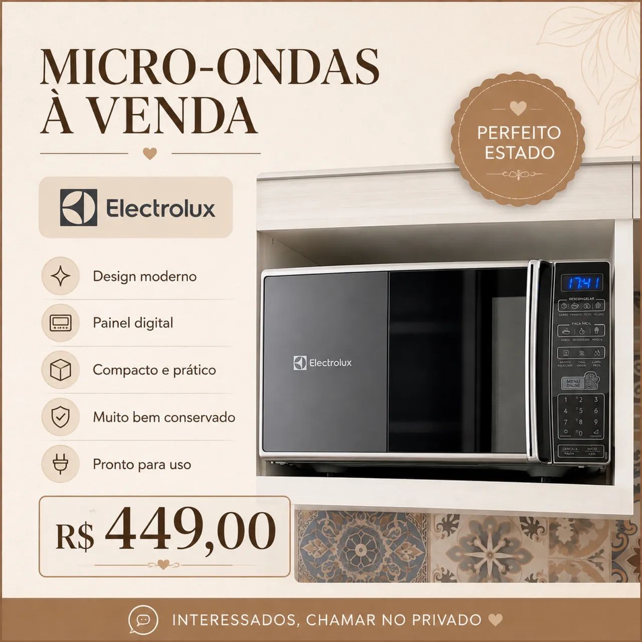 ? Micro-ondas Electrolux ? Perfeito Estado