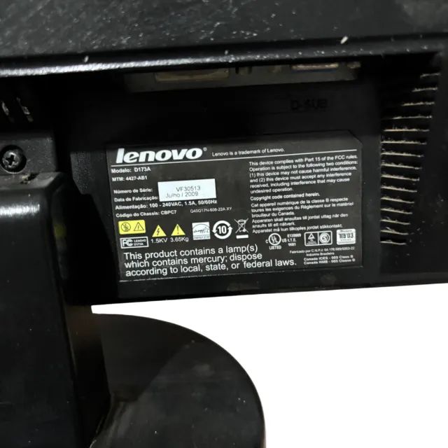Monitor para Computador 17 Polegadas - Perfeito para Home Office e Graficos - Lenovo - Foto 4