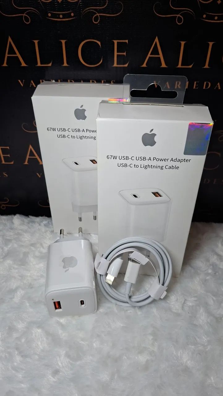 Carregador de iPhone 67w