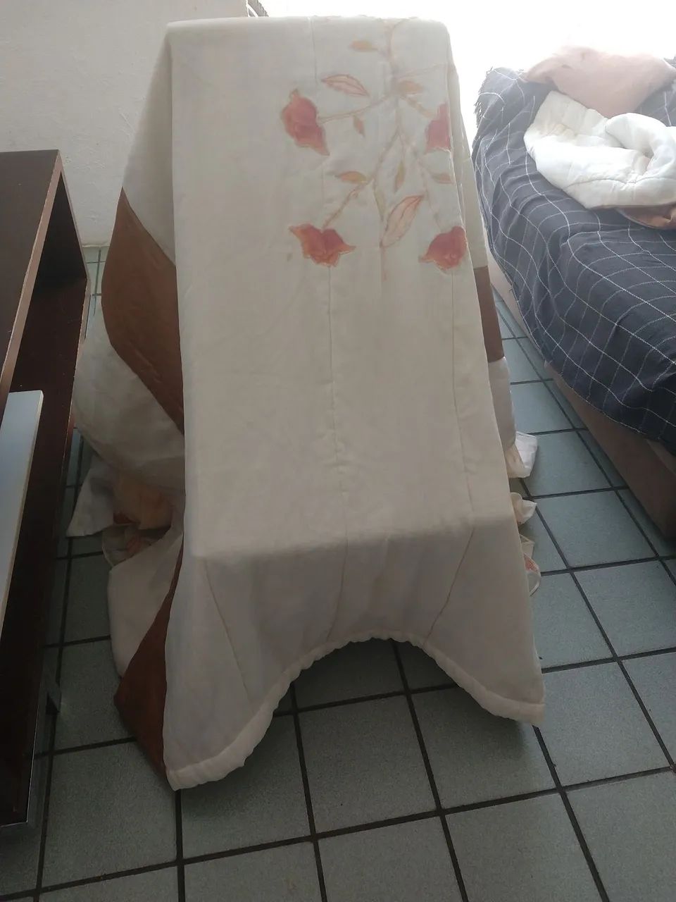 Colcha de casal acolchoada 