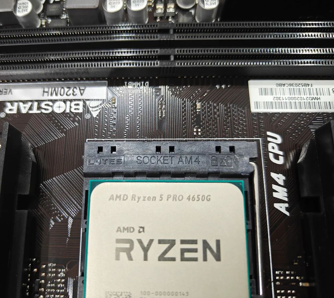 Kit placa mãe Ryzen 5 PRO 4650G - Foto 5