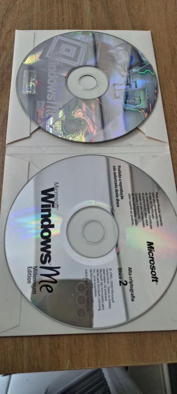 Cd Mídia Windows ME Millenium Original Colecionador sem serial