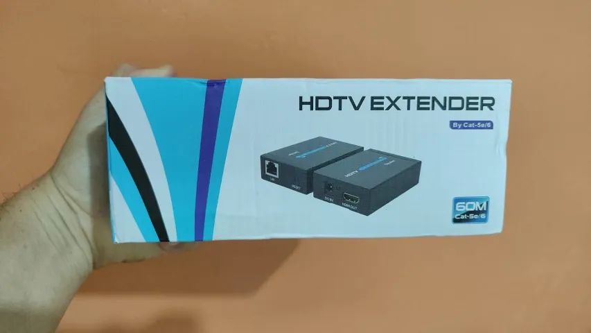 Extensor Hdmi Rj45 60m Metros Adaptador Cabo Rede - Foto 2