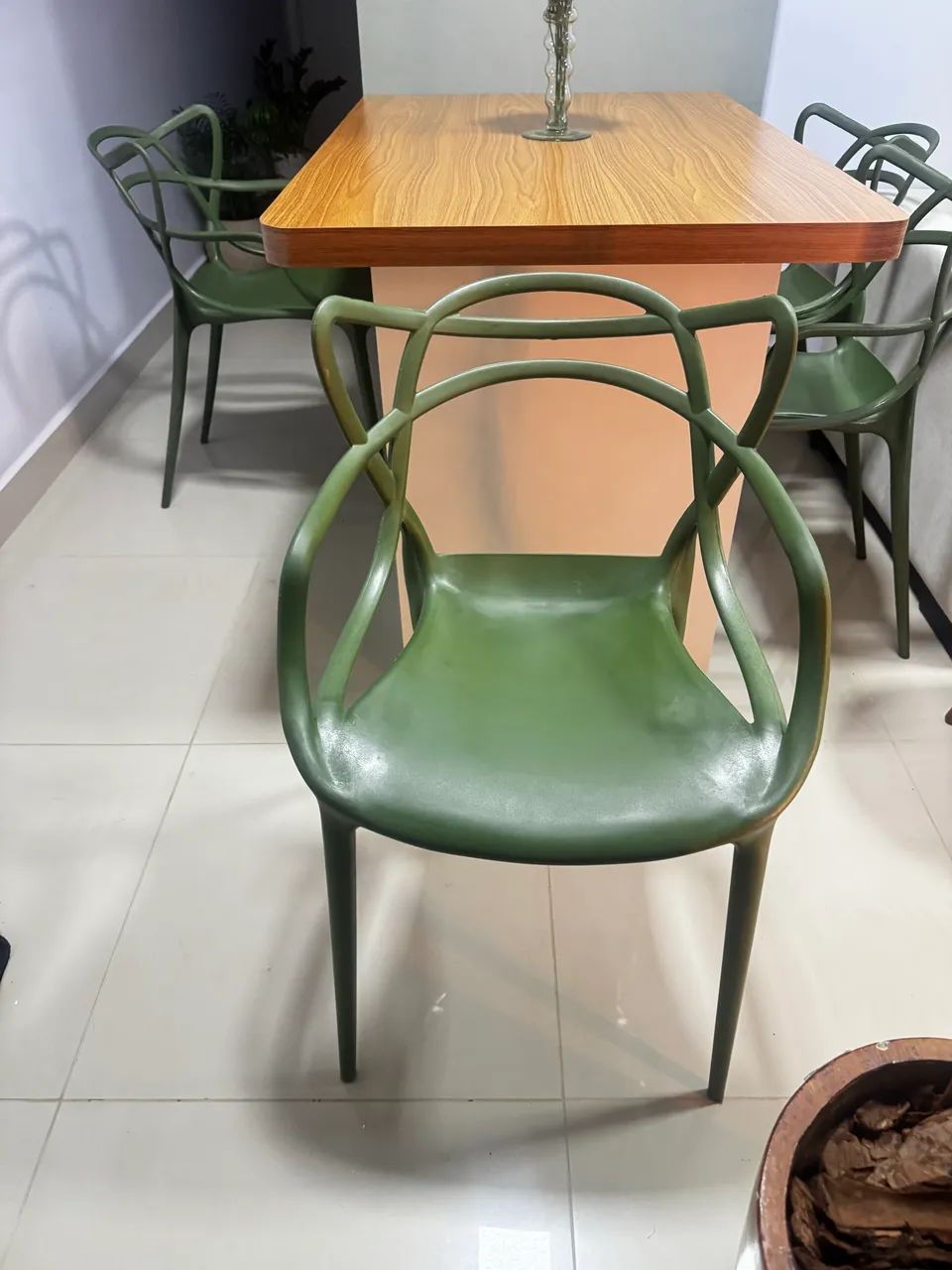 4 Cadeiras Verdes Modernas - Ótimo Estado - Foto 2