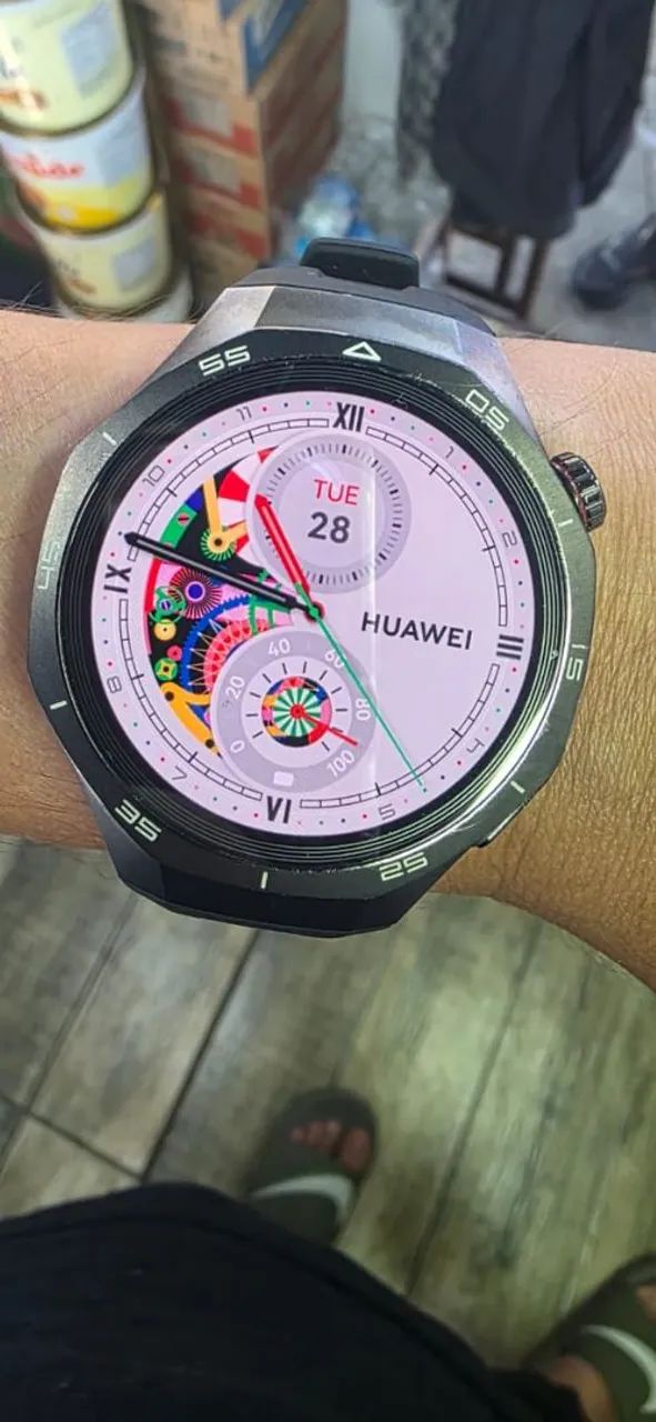 Huawei Watch GT 5 pro 45mm<br><br>Completo e com nota.