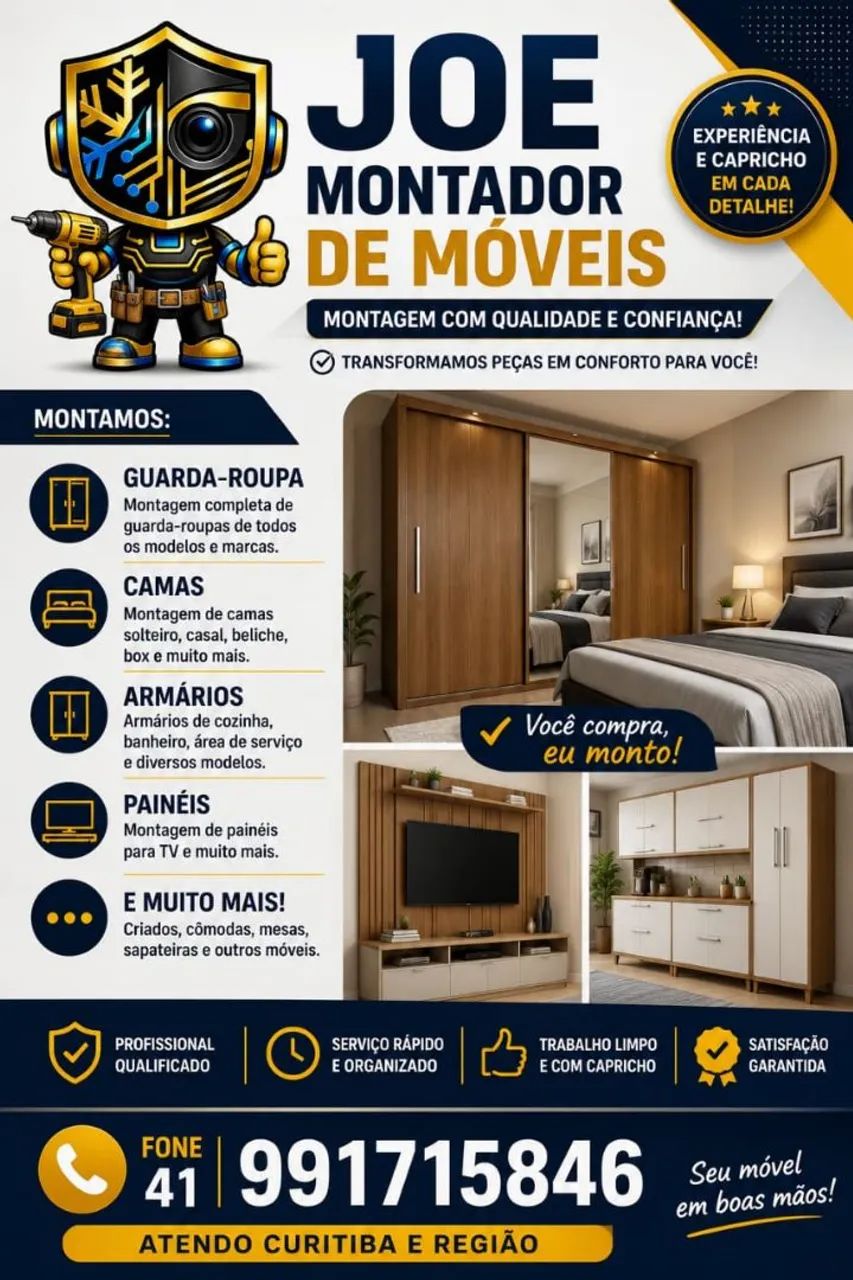 Montagem de móveis em geral