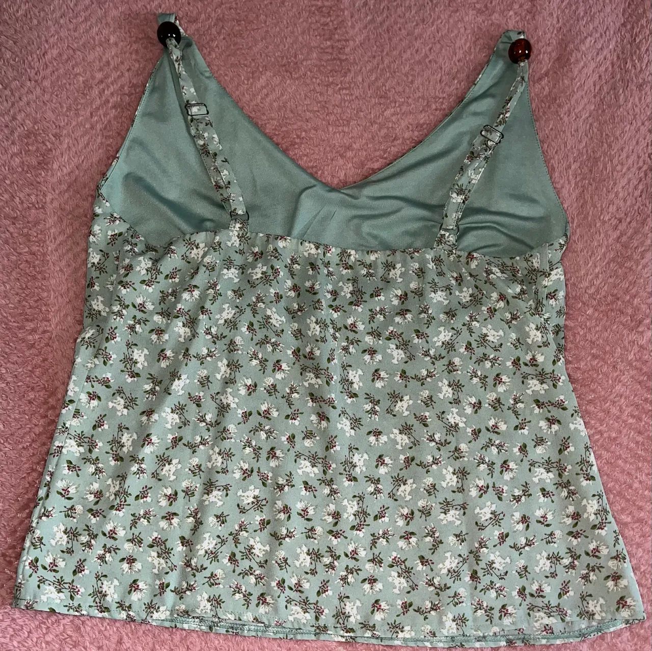Blusa de Alça Floral - Tamanho M  - Foto 2