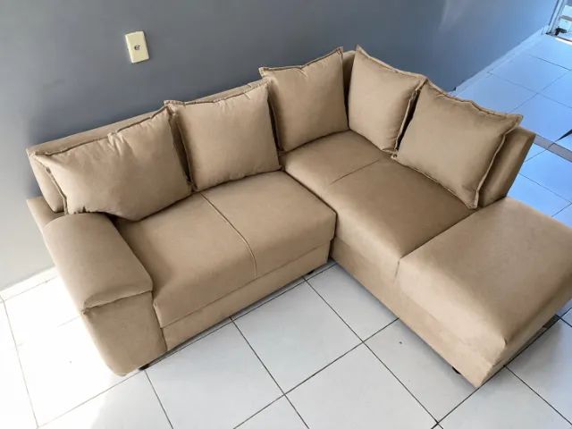 sofa L canto promocao semana cores entrega  - Foto 4