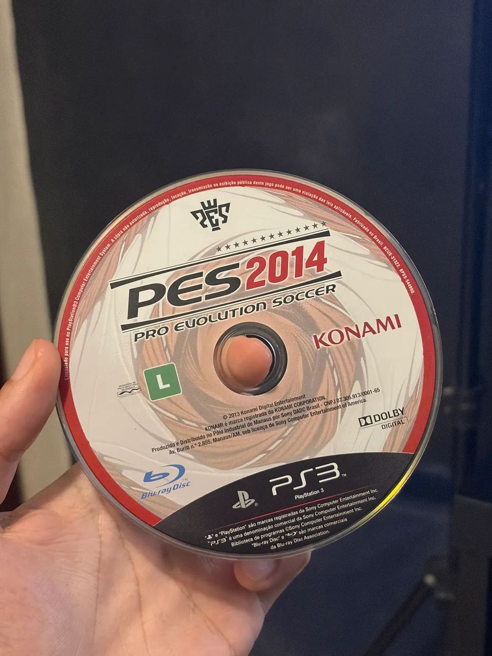 PES 2014 PS3 Somente CD