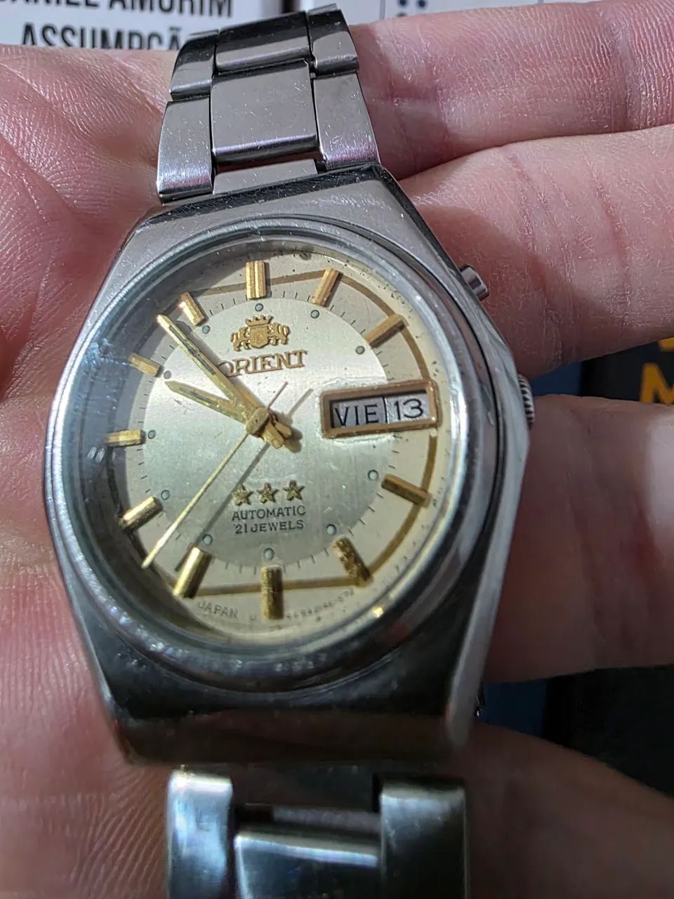 Orient 3 Estrelas Automático Vintage - 21 Jewels Original