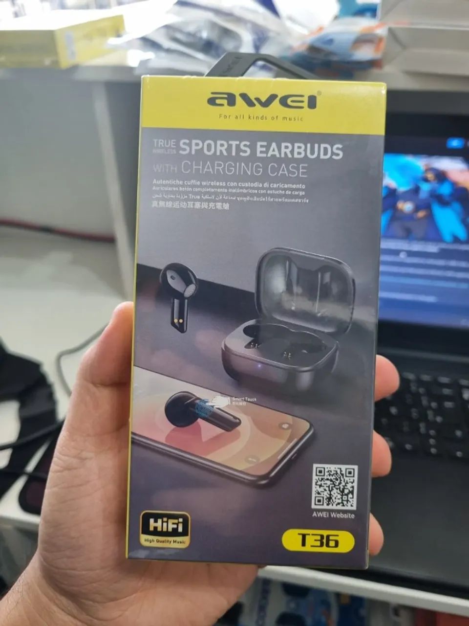 Fone de Ouvido Sem fio Awei