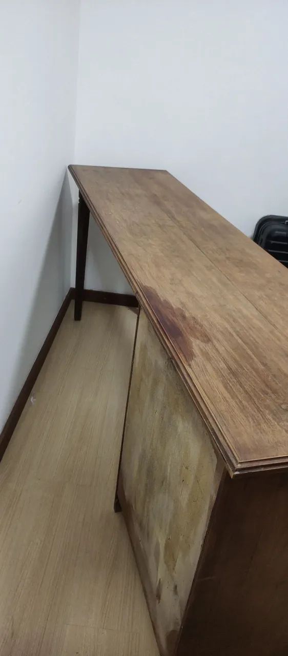 Escrivaninha rústica de madeira maciça  - Foto 2