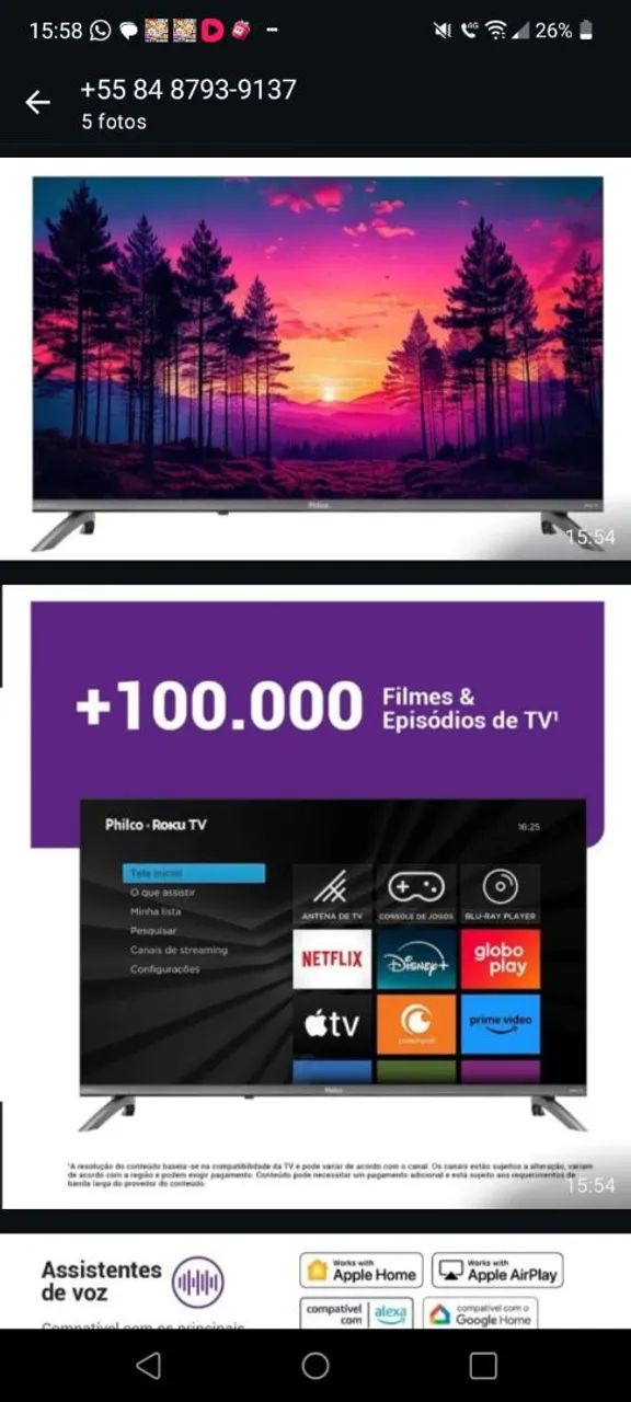 Tv smartv Philco 32 polegadas 