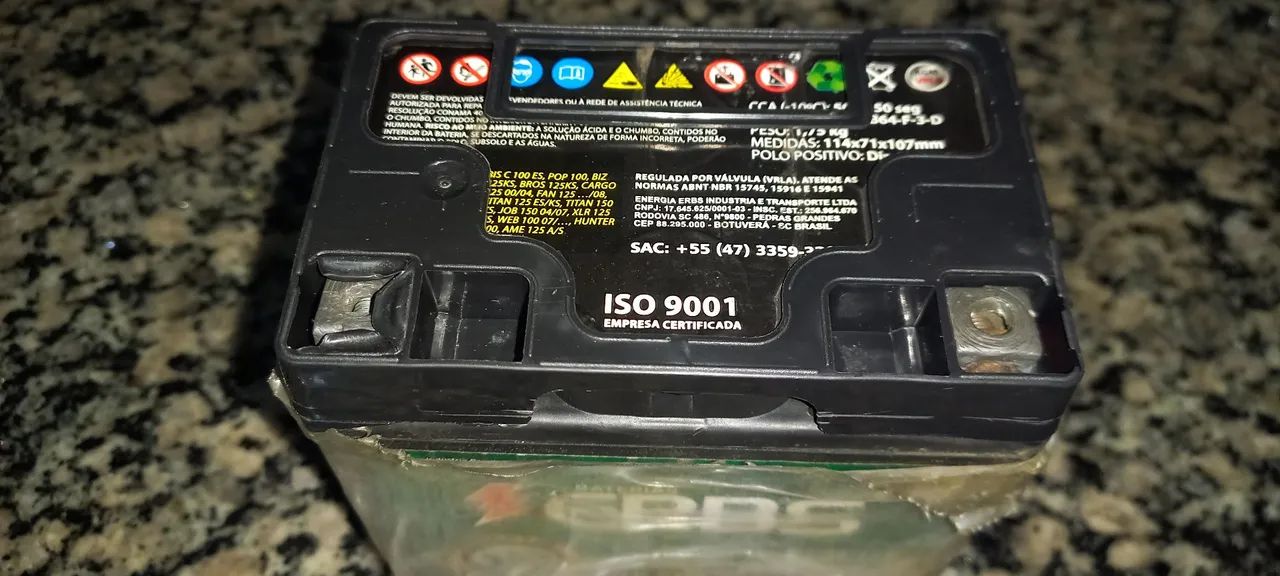 Bateria 5Ah ótimas condições  - Foto 2
