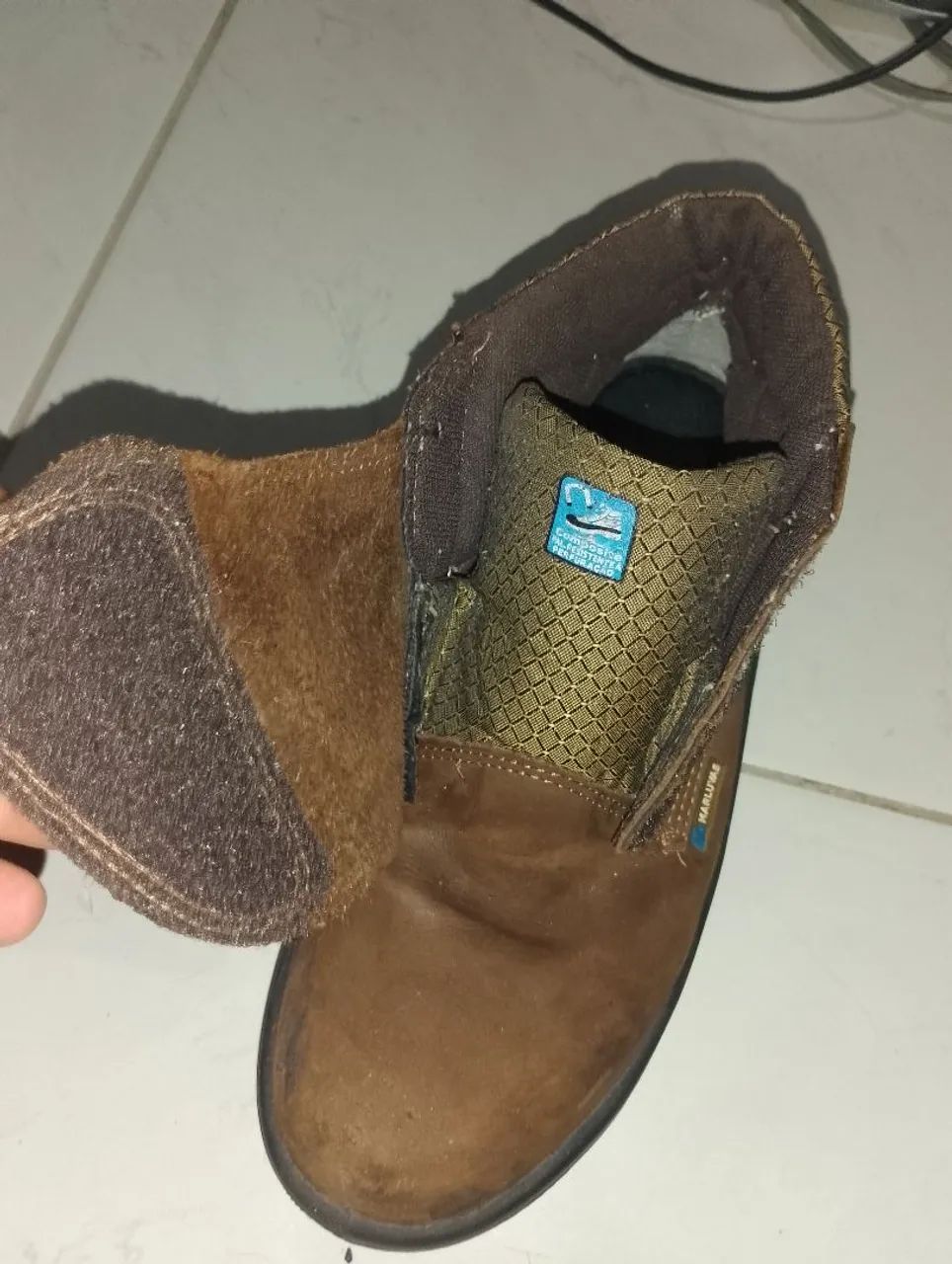 Bota industrial de velcro(n:42) - Foto 3