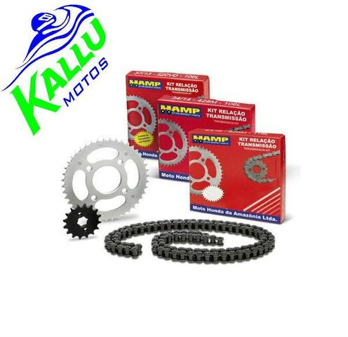 Kit relação titan 160 original honda moto kallu motos